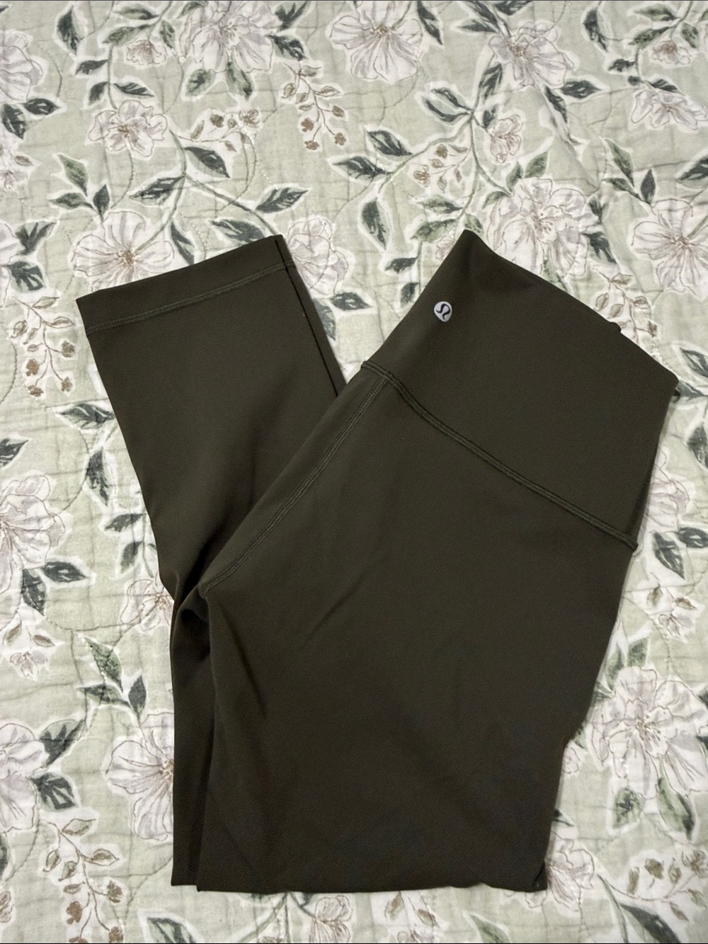 lululemon athletica Kids Olive Green High-Waist Leggings